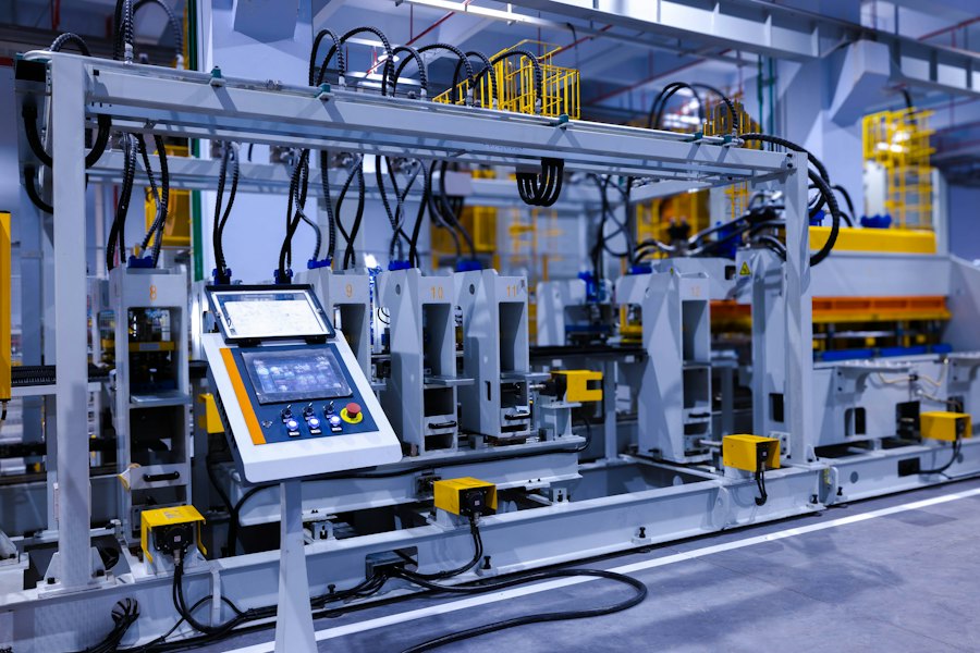 Illustrative industrial manufacturing machinery and production