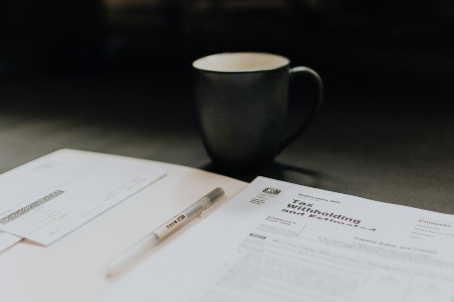 Illustrative tax documents and financial planning